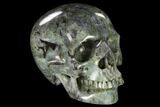 Realistic, Polished Labradorite Skull #116335-2